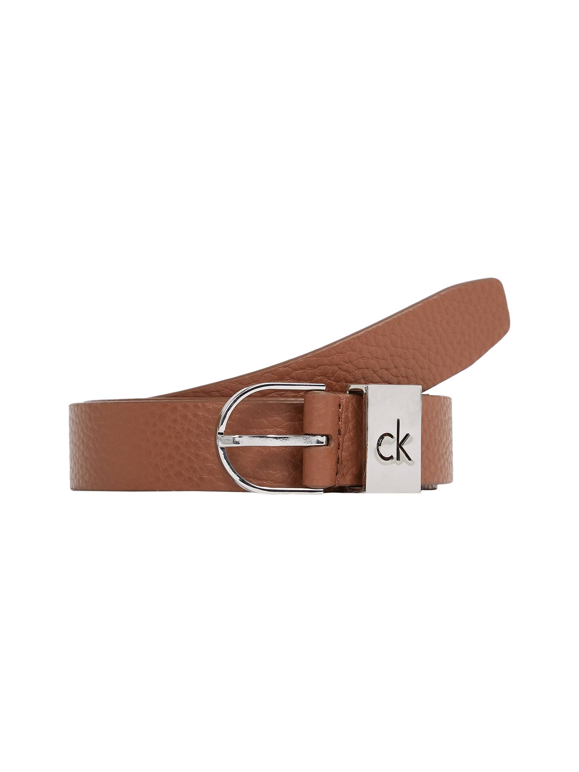 Calvin Klein Ledergürtel »CK LOOP THIN ROUND BUCKLE 2.5«, Logoprägung von Calvin Klein