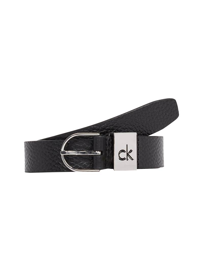 Calvin Klein Ledergürtel »CK LOOP THIN ROUND BUCKLE 2.5«, Logoprägung von Calvin Klein