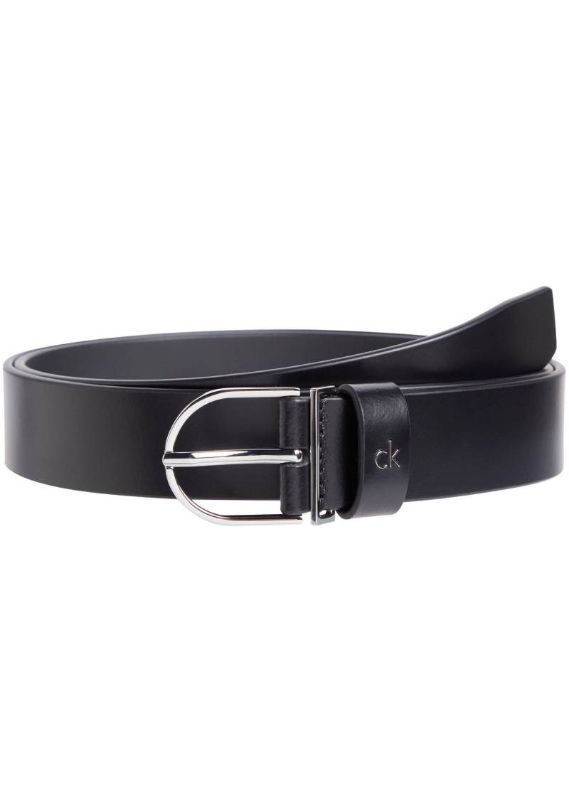 Calvin Klein Ledergürtel »CK METAL LOOP RND BUCKLE 3.0«, Logoschriftzug, Einfachdornschliesse von Calvin Klein