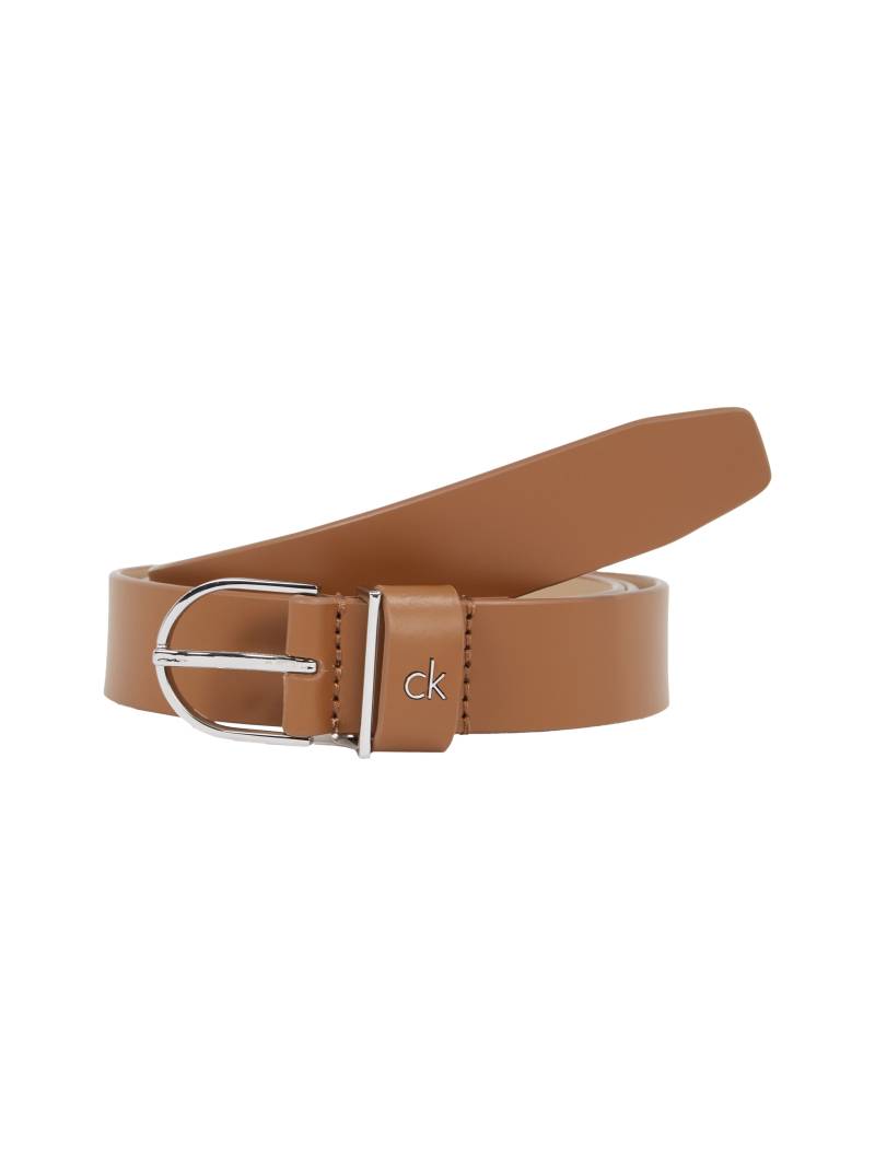 Calvin Klein Ledergürtel »CK METAL LOOP ROUND BUCKLE 2.5«, mit Metall-Label von Calvin Klein