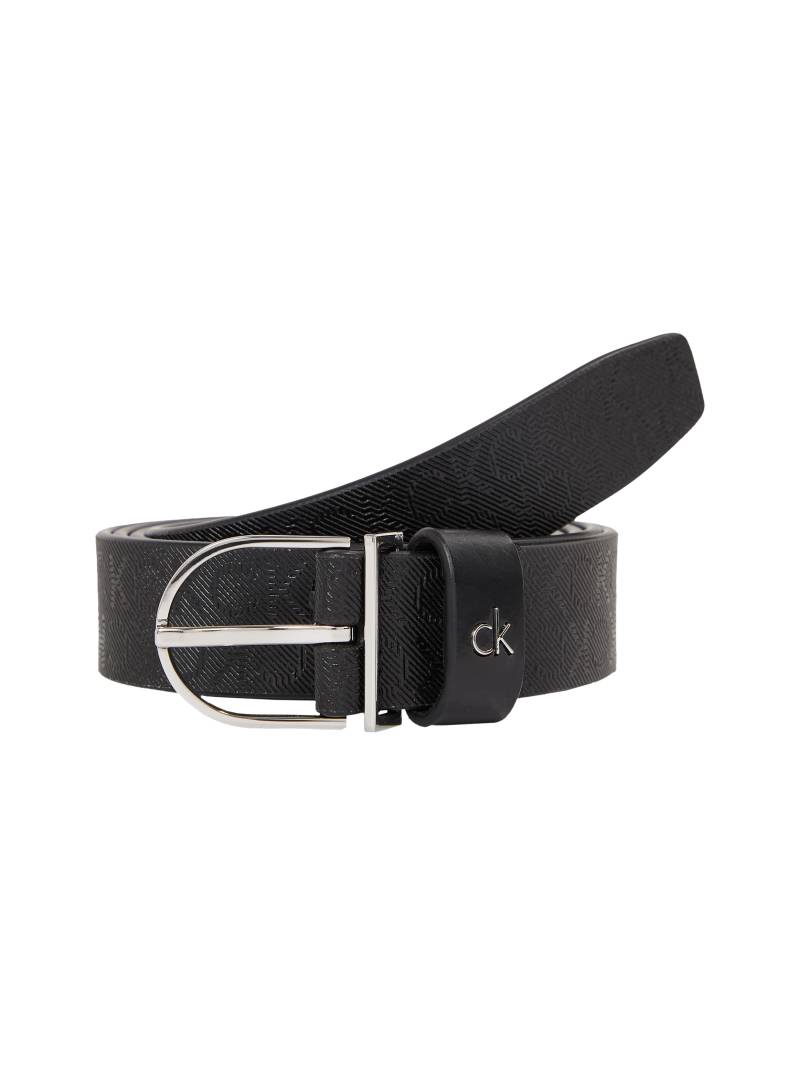 Calvin Klein Ledergürtel »CK METAL ROUND BUCKLE 2.5_MONO« von Calvin Klein