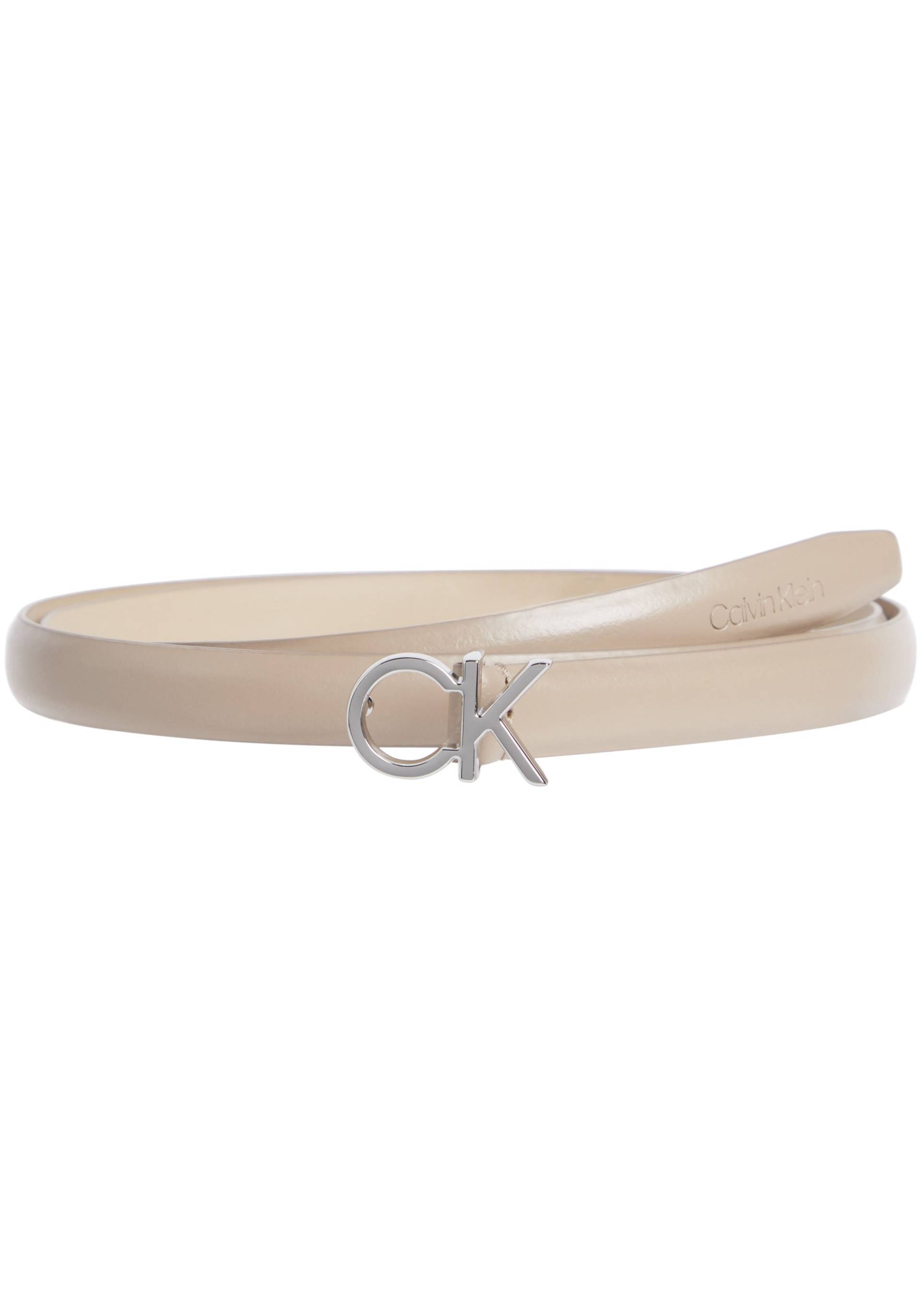 Calvin Klein Ledergürtel »CK THIN BELT 1.5CM«, mit Logoprägung als Schliesse von Calvin Klein