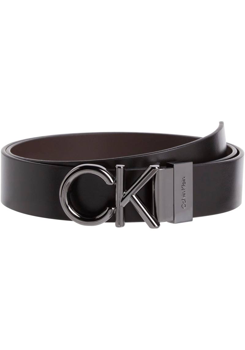 Calvin Klein Ledergürtel »GS 2 BUCKLES 1 STRAP BELT SET«, (Set, 3 St., 3er), mit Logoprägung von Calvin Klein