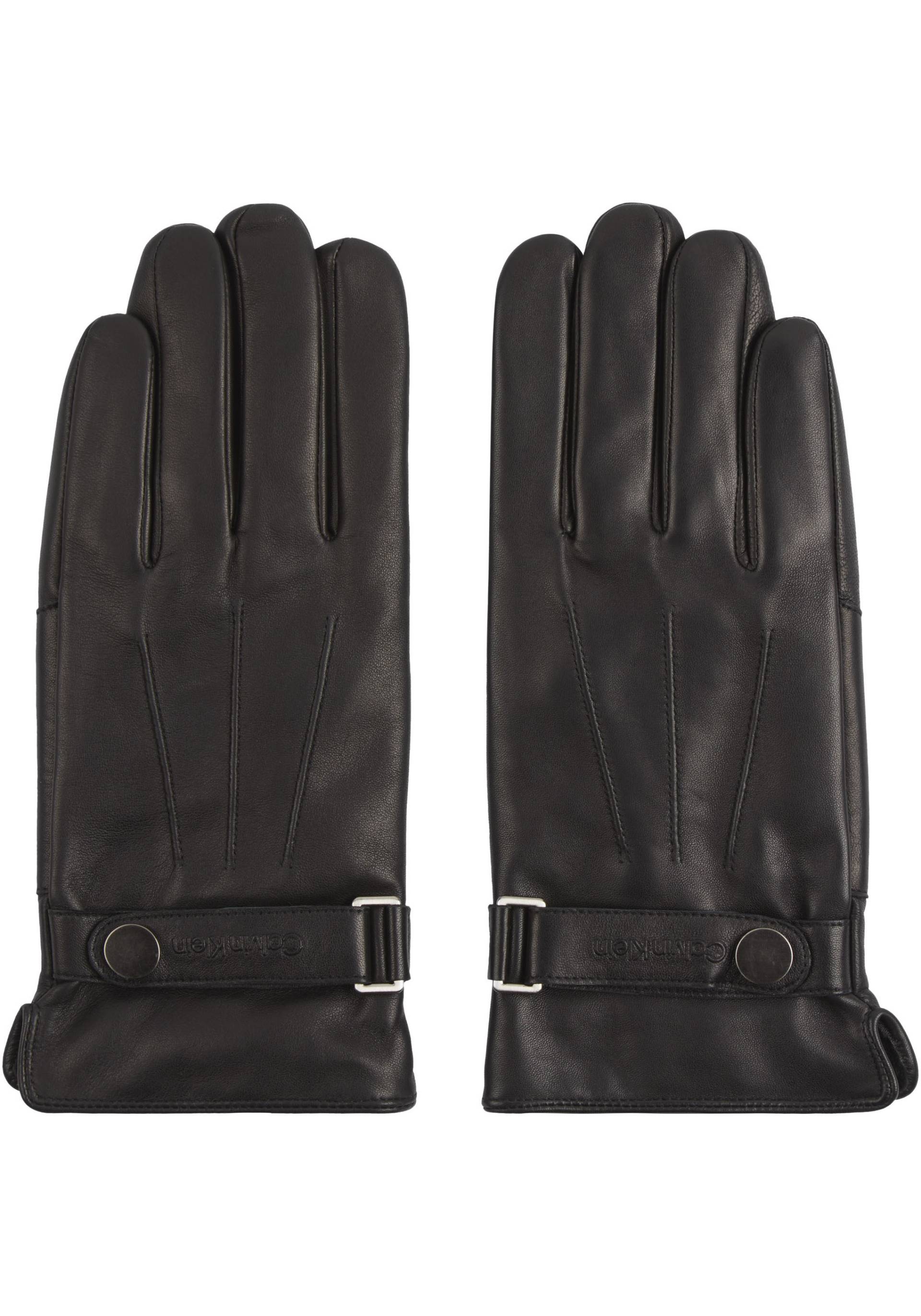 Calvin Klein Lederhandschuhe »LEATHER RIVET GLOVES«, mit Logoschriftzug Calvin Klein Lederhandschuhe »LEATHER RIVET GLOVES«, mit Logoschriftzug von Calvin Klein