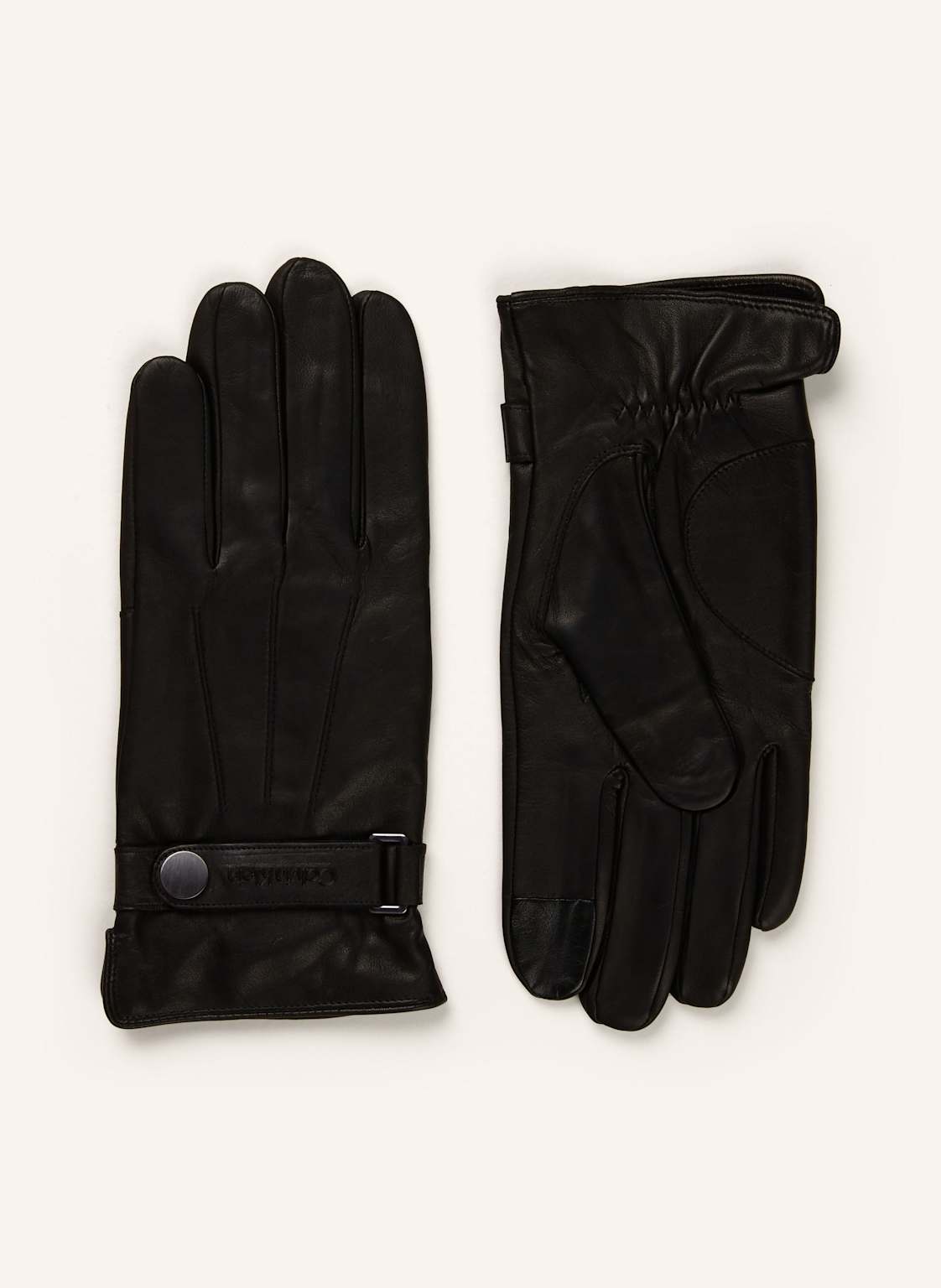 Calvin Klein Lederhandschuhe schwarz Calvin Klein Lederhandschuhe schwarz von Calvin Klein
