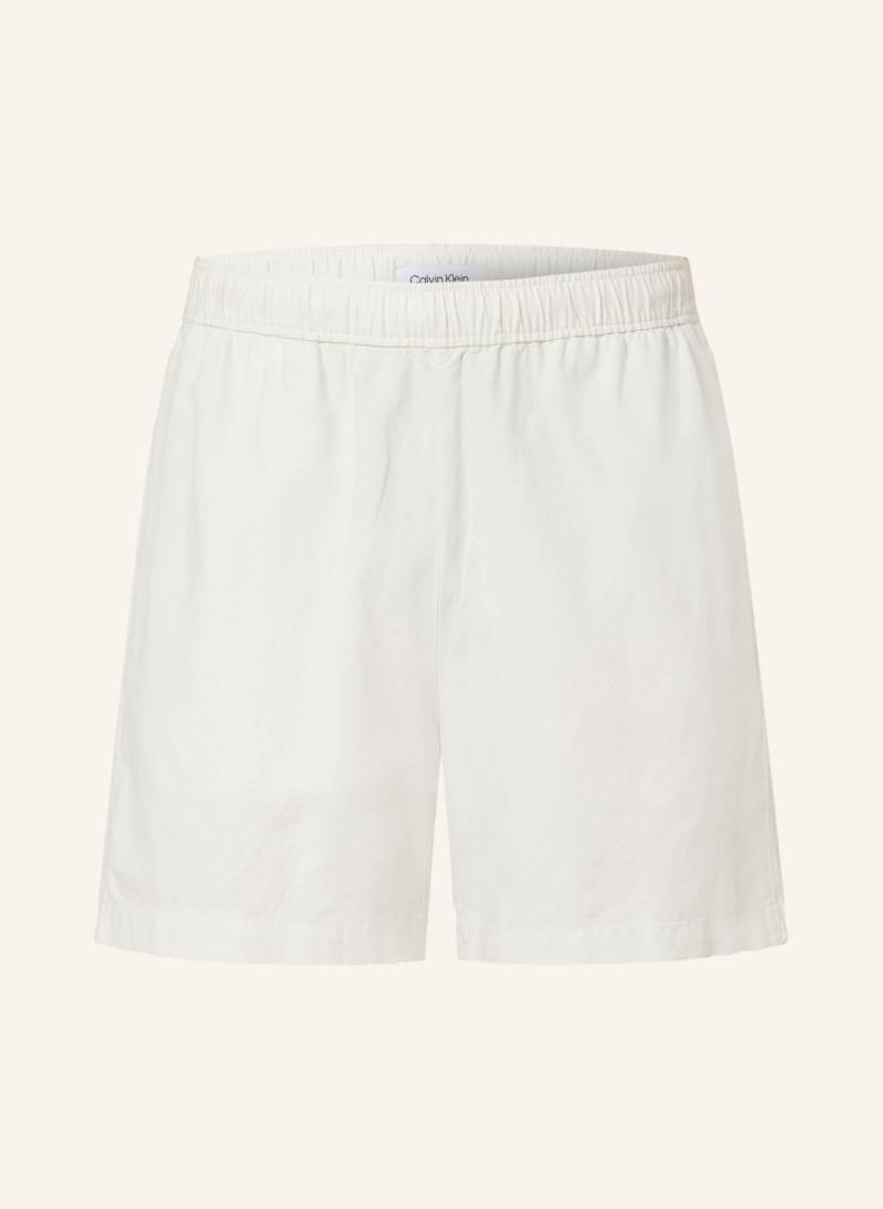 Calvin Klein Leinenshorts weiss von Calvin Klein