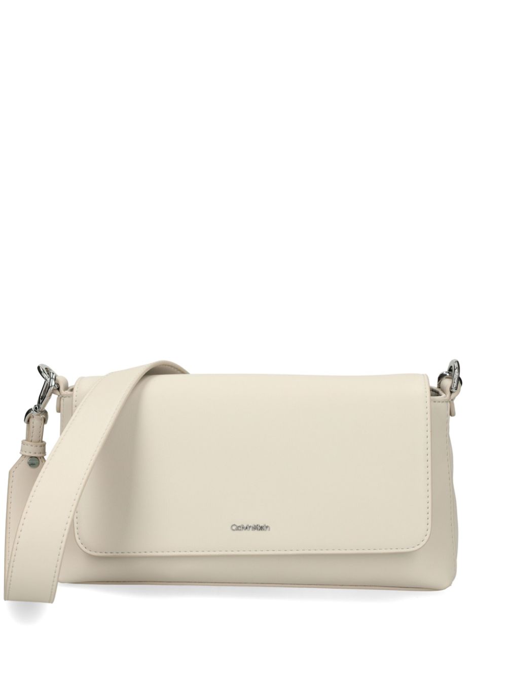 Calvin Klein Logo Convertible cross body bag - PEG SAND PEBBLE von Calvin Klein