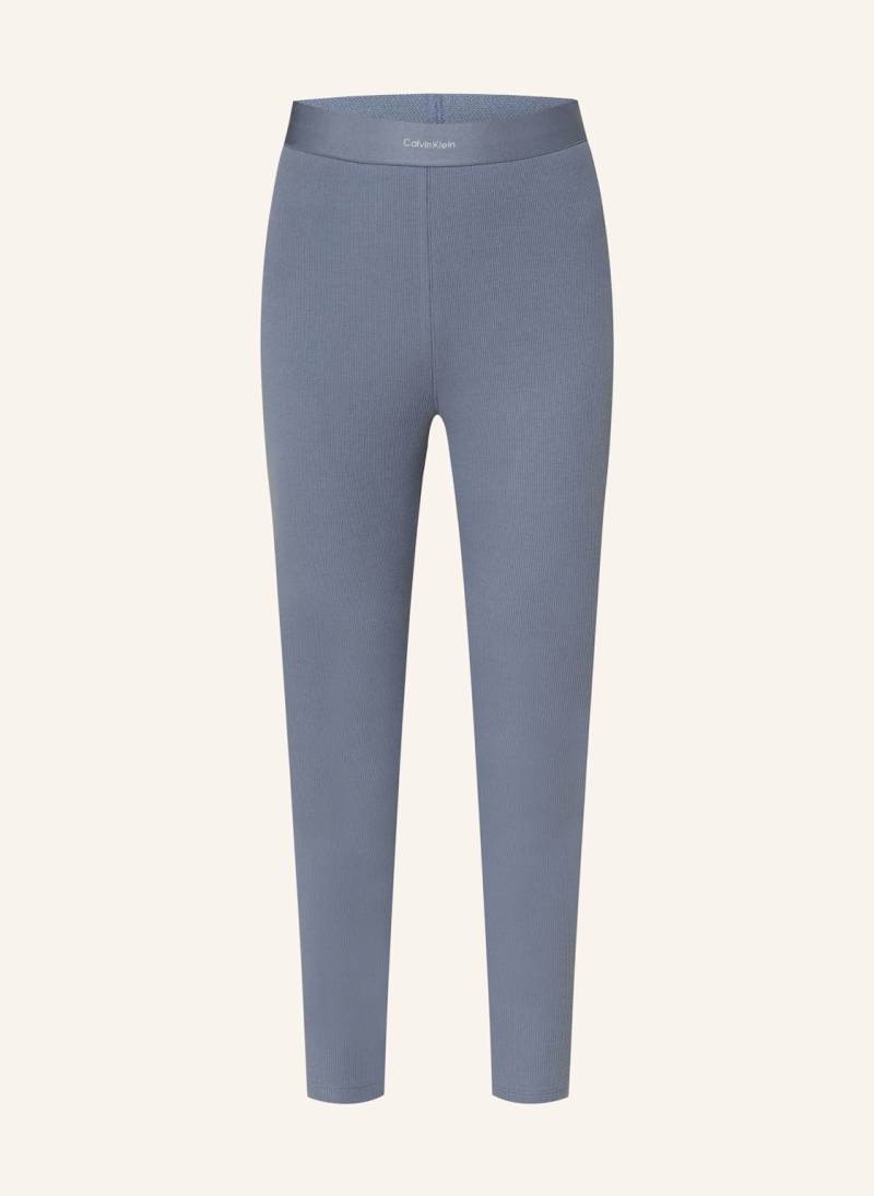 Calvin Klein Lounge-Leggings Cotton Stretch Rib blau von Calvin Klein