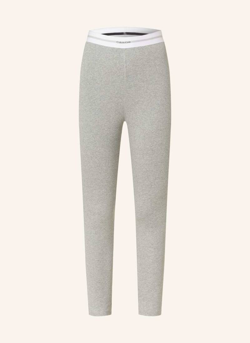 Calvin Klein Lounge-Leggings Cotton Stretch Rib grau von Calvin Klein