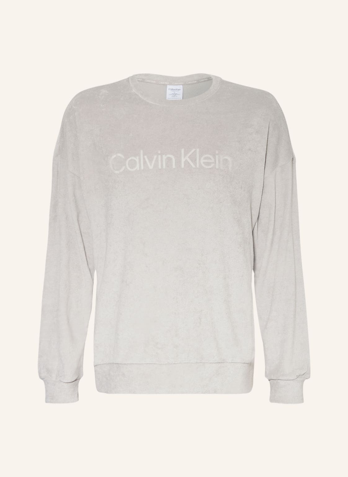 Calvin Klein Lounge-Shirt Aus Frottee grau von Calvin Klein