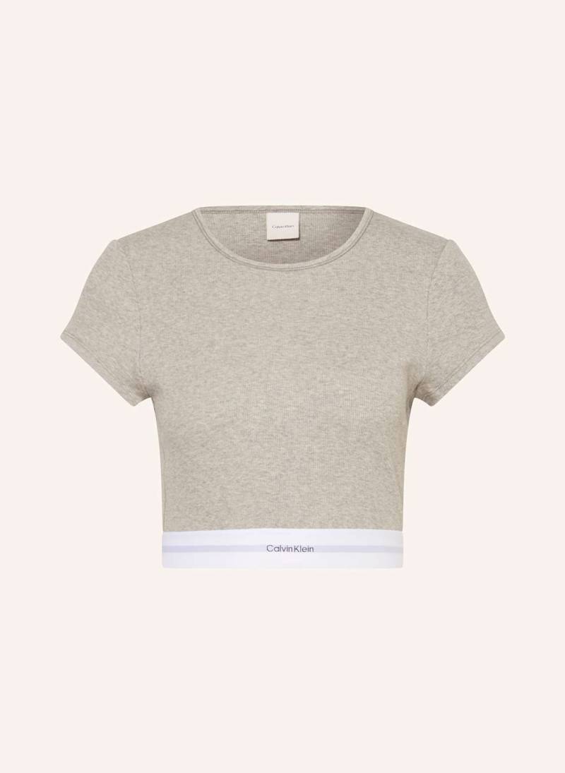 Calvin Klein Lounge-Shirt Cotton Strtech Rib grau von Calvin Klein