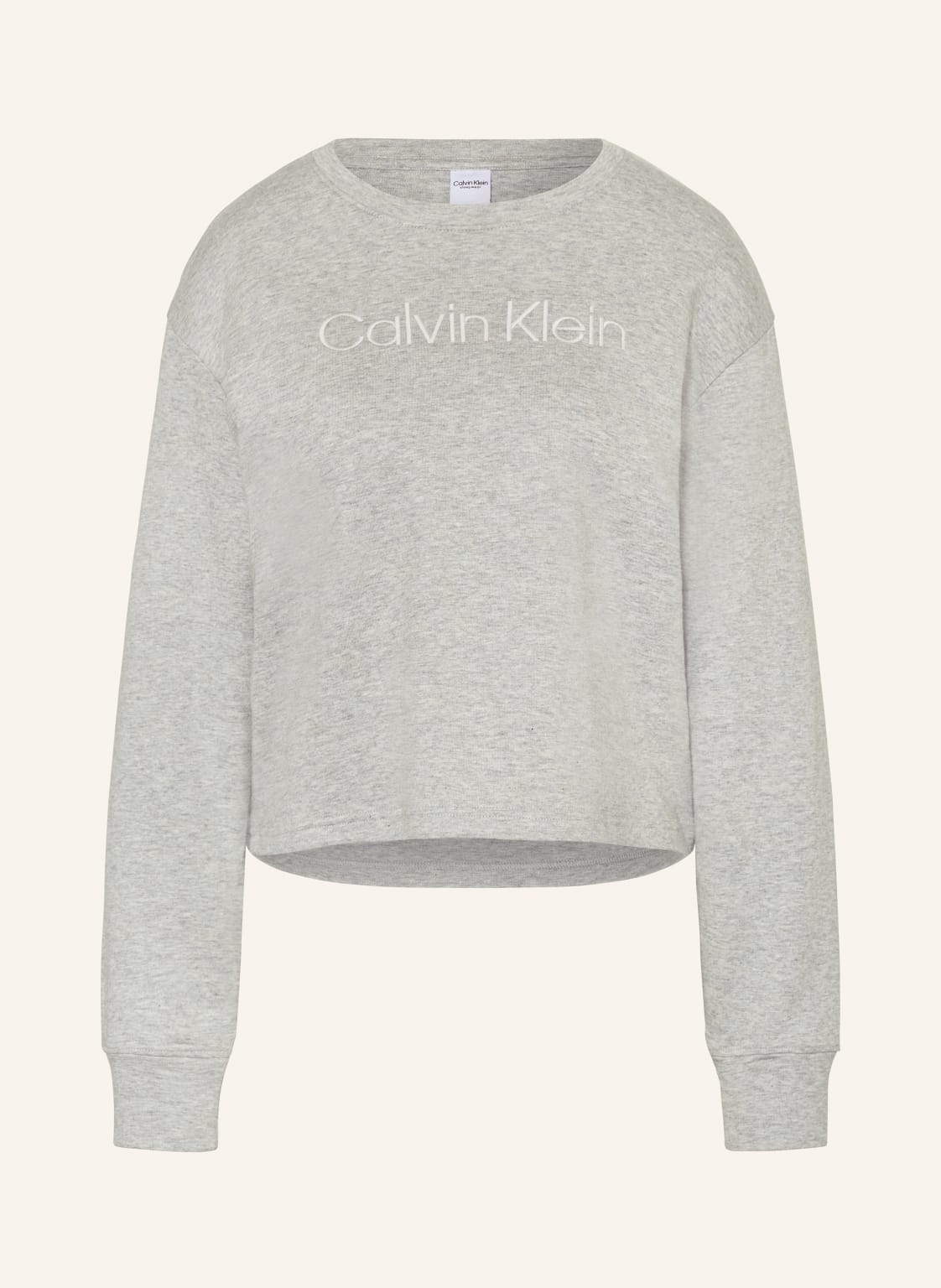 Calvin Klein Lounge-Sweatshirt Modern Terry grau Calvin Klein Lounge-Sweatshirt Modern Terry grau von Calvin Klein