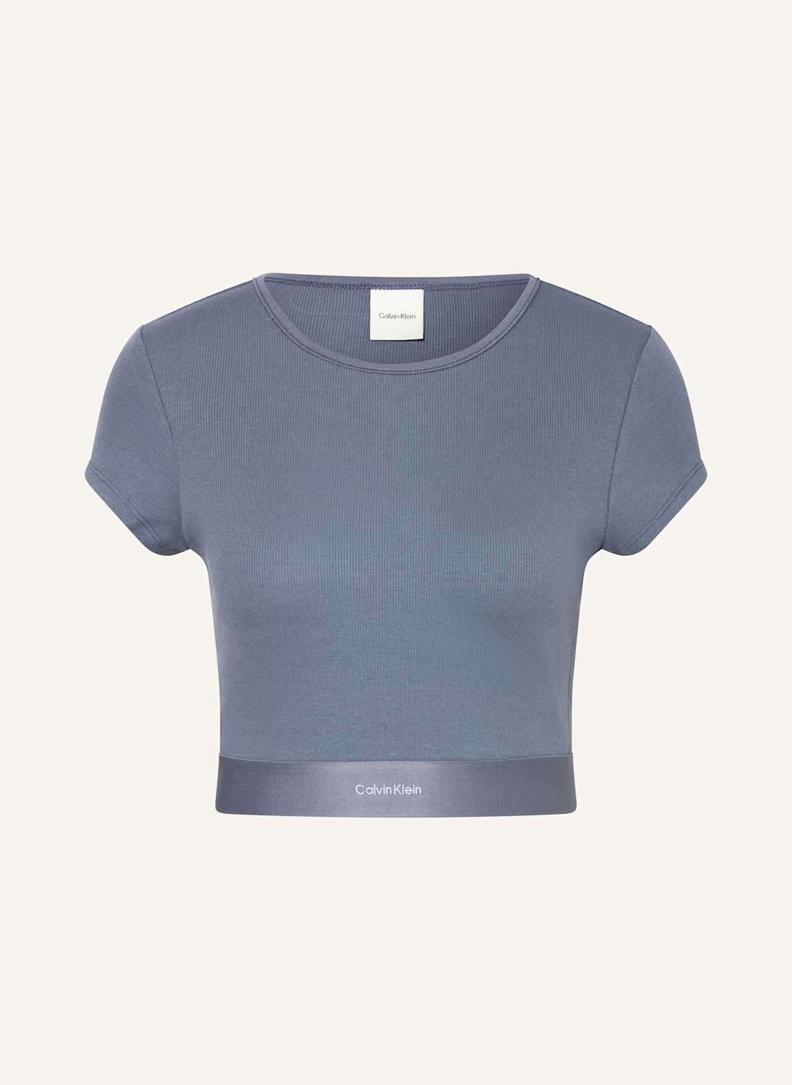 Calvin Klein Lounge-Shirt Cotton Strtech Rib blau Calvin Klein Lounge-Shirt Cotton Strtech Rib blau von Calvin Klein