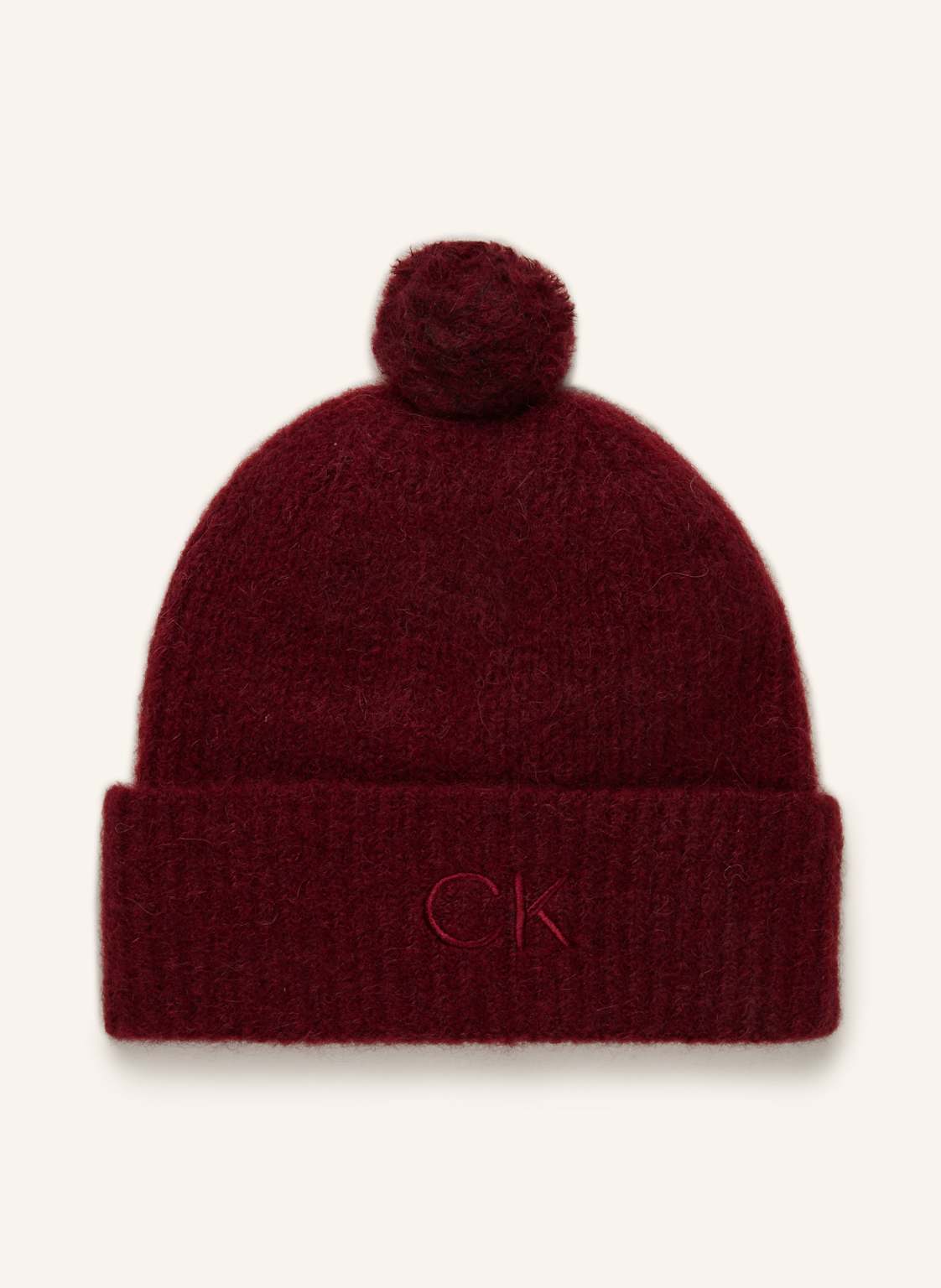 Calvin Klein Mütze Mit Alpaka rot von Calvin Klein