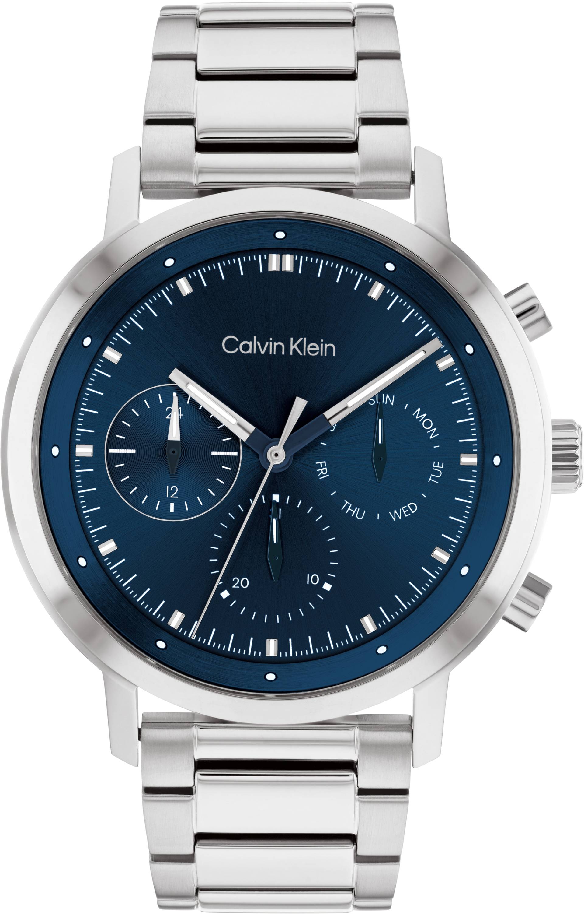 Calvin Klein Multifunktionsuhr »GAUGE«, Quarzuhr, Armbanduhr, Herrenuhr, Datum, Edelstahlarmband von Calvin Klein