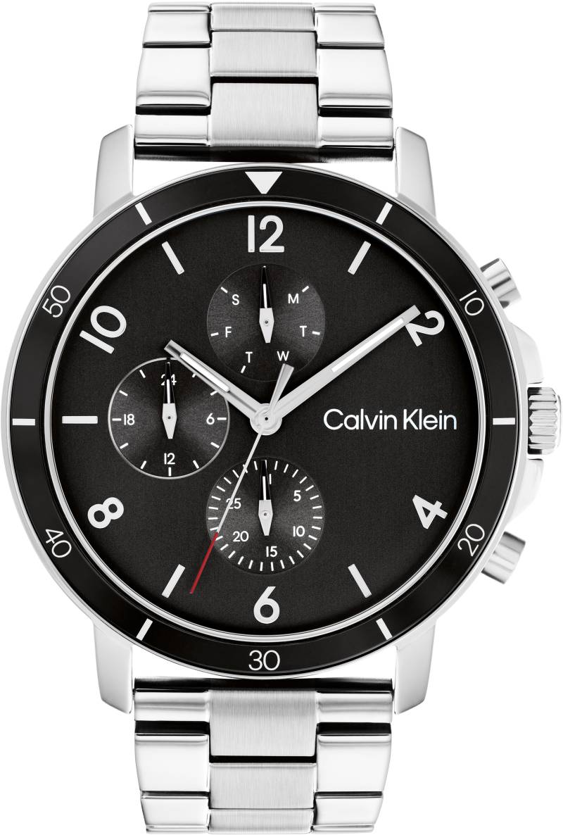 Calvin Klein Multifunktionsuhr »Gauge Sport, 25200067«, Quarzuhr, Armbanduhr, Herrenuhr, Datum, Edelstahlarmband von Calvin Klein