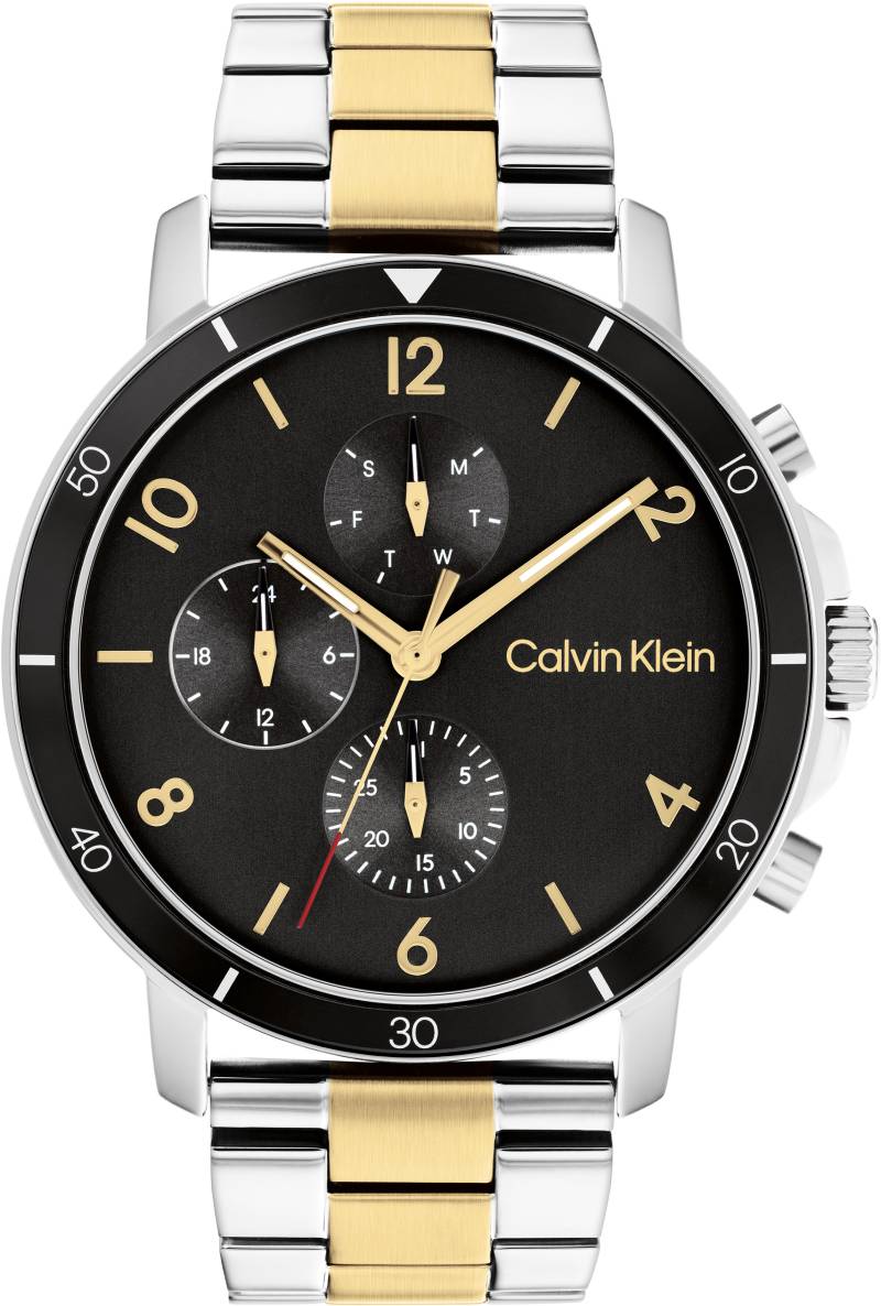 Calvin Klein Multifunktionsuhr »Gauge Sport, 25200070«, Quarzuhr, Armbanduhr, Herrenuhr, Datum, Edelstahlarmband von Calvin Klein