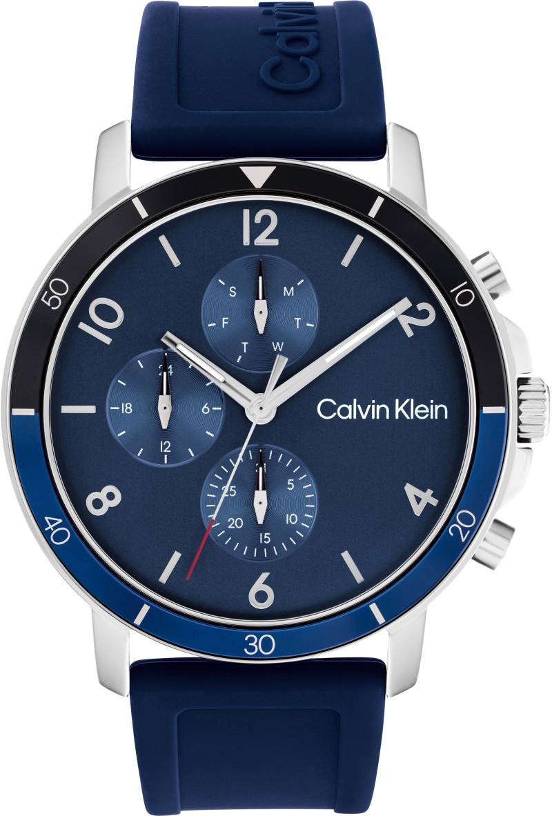 Calvin Klein Multifunktionsuhr »Gauge Sport, 25200071«, Quarzuhr, Armbanduhr, Herrenuhr, Datum, Silikonarmband von Calvin Klein