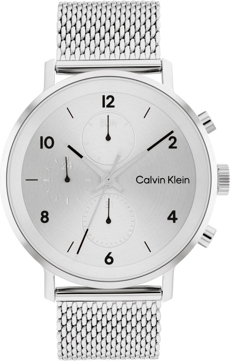 Calvin Klein Multifunktionsuhr »Modern Multifunction, 25200107«, Quarzuhr, Armbanduhr, Herrenuhr, Datum, Edelstahlarmband von Calvin Klein