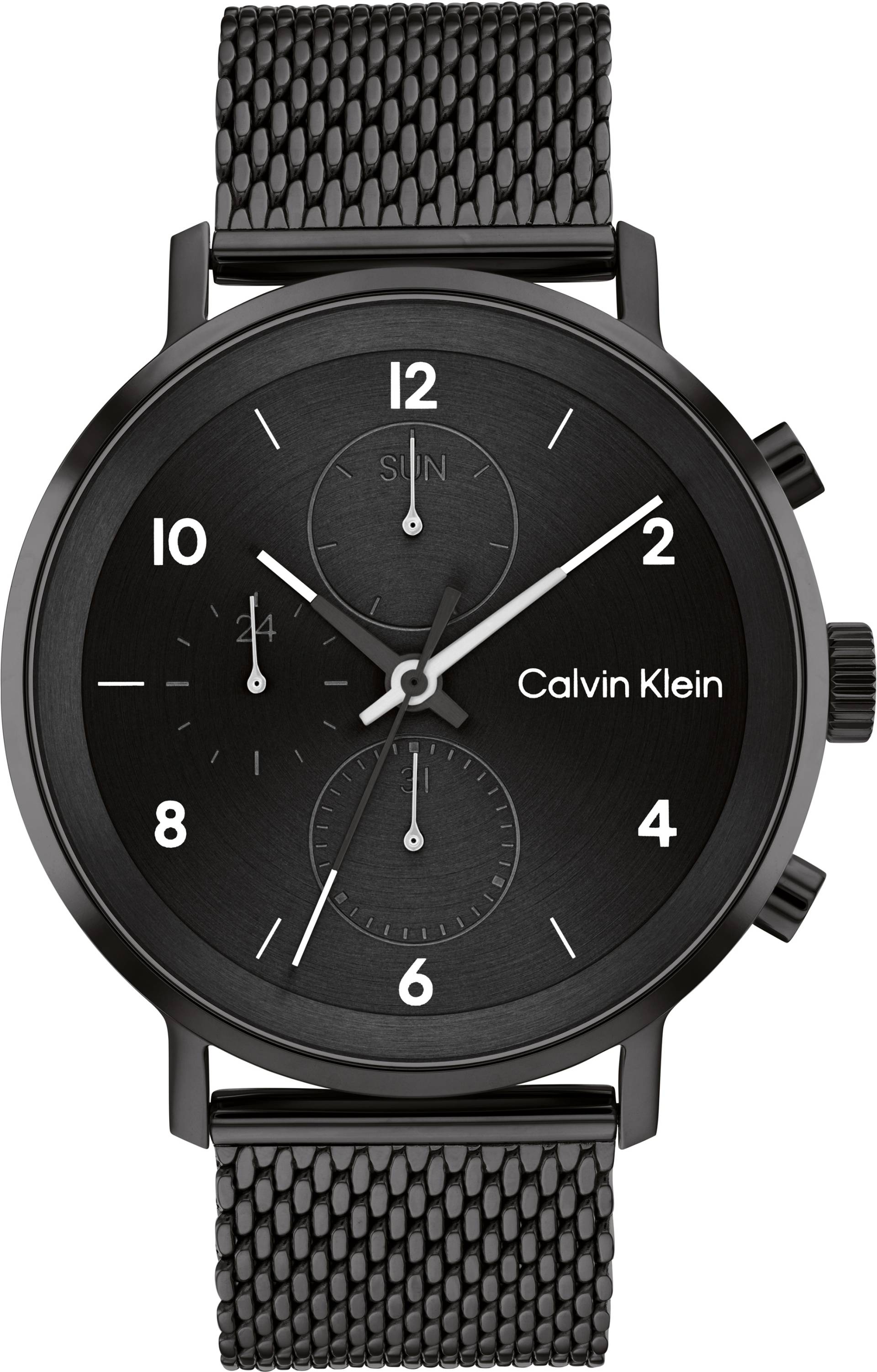 Calvin Klein Multifunktionsuhr »Modern Multifunction, 25200108«, Quarzuhr, Armbanduhr, Herrenuhr, Datum, Edelstahlarmband von Calvin Klein