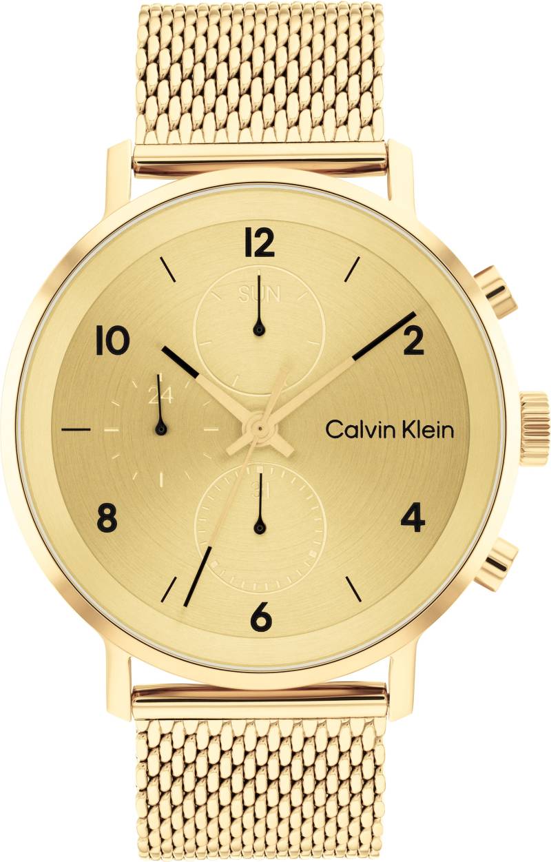 Calvin Klein Multifunktionsuhr »Modern Multifunction, 25200109«, Quarzuhr, Armbanduhr, Herrenuhr, Datum, Edelstahlarmband von Calvin Klein