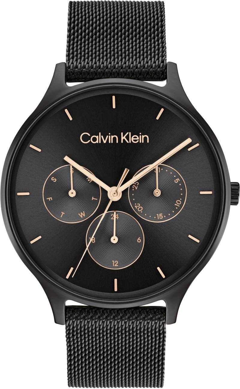 Calvin Klein Multifunktionsuhr »Timeless Multifunction, 25200105«, Quarzuhr, Armbanduhr, Damenuhr, Datum, Edelstahlarmband von Calvin Klein