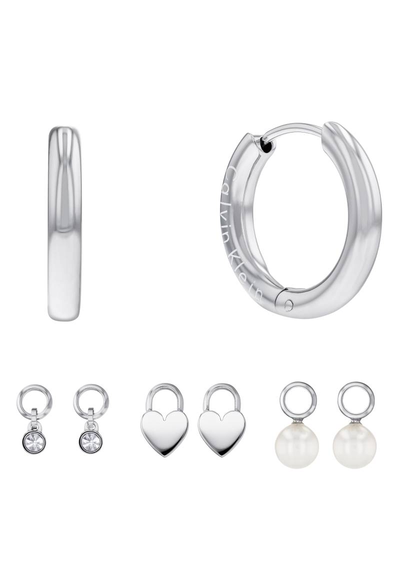 Calvin Klein Ohrring-Set »Multipack Schmuck Ohrrschmuck Ohrringe Schmuckset Huggie«, (Set, 8 tlg.), mit Glasstein - mit Glasperle von Calvin Klein