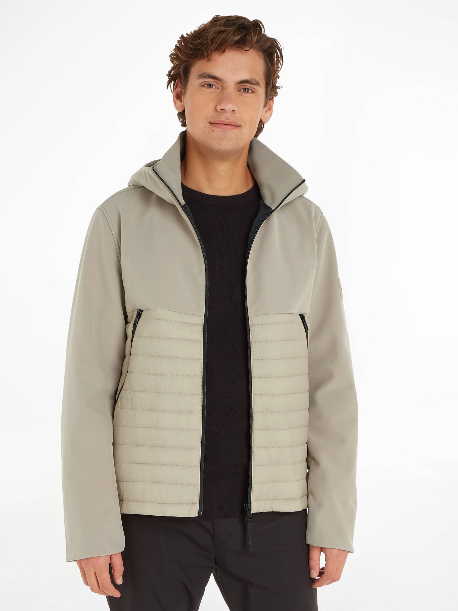 Calvin Klein Outdoorjacke »QUILTED MIX MEDIA JACKET HOOD«, mit Kapuze von Calvin Klein