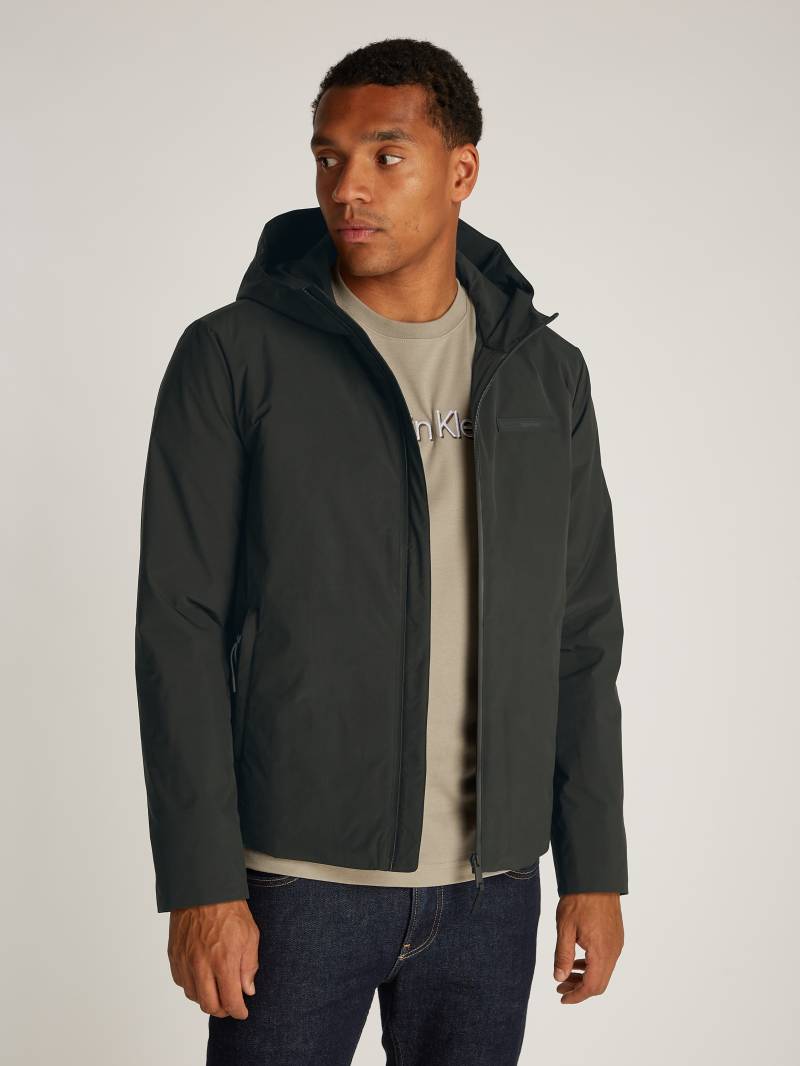 Calvin Klein Outdoorjacke »TECHNICAL NON-QUILT JACKET HOOD«, mit Kapuze, mit Logoprint von Calvin Klein