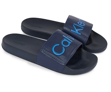 Calvin Klein Pantolette, mit auffälligem Logoschriftzug von Calvin Klein