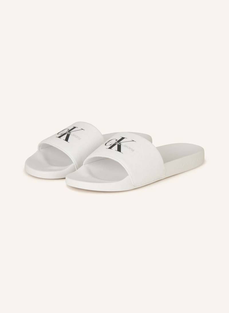 Calvin Klein Pantoletten weiss von Calvin Klein