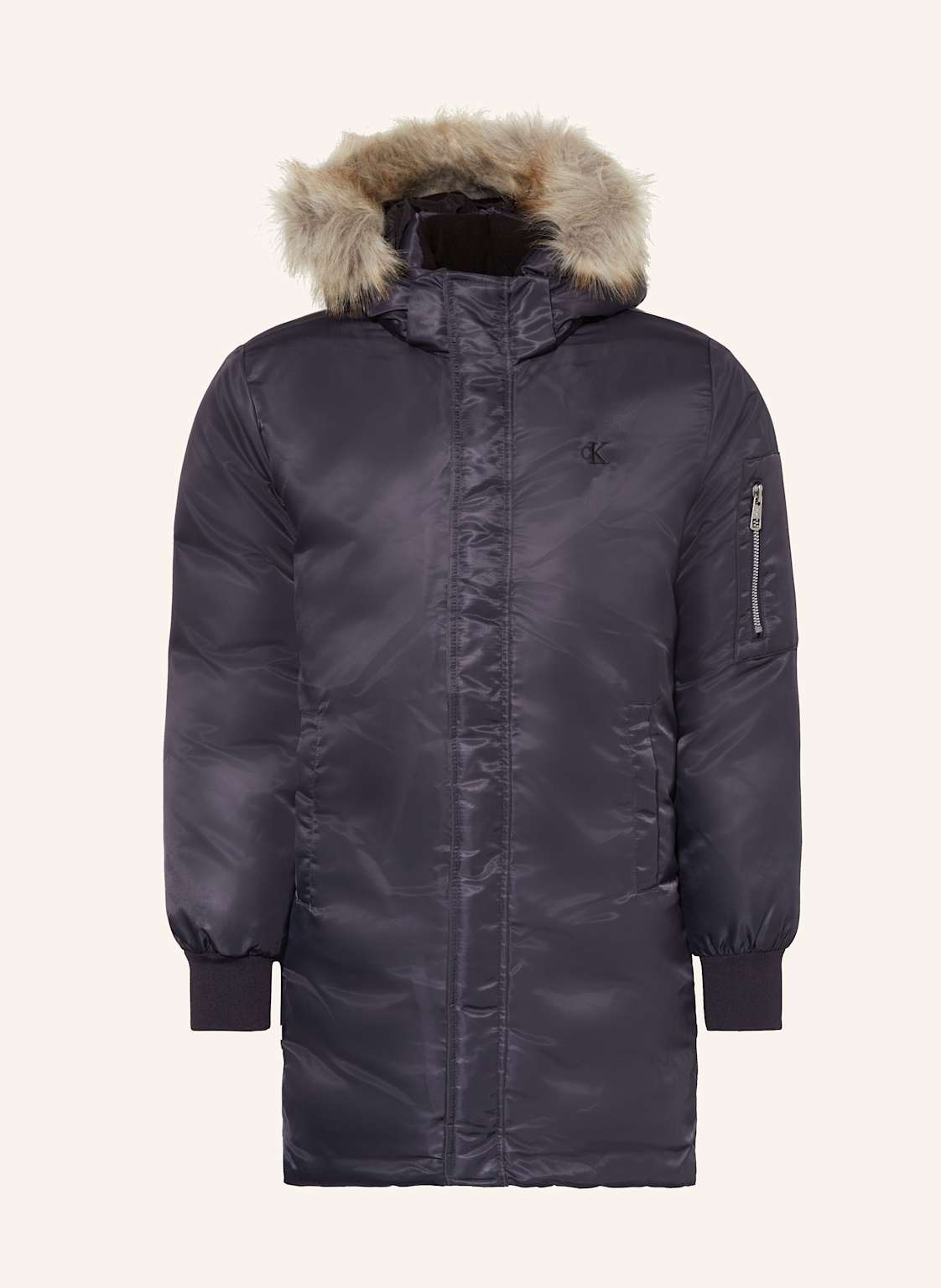 Calvin Klein Parka Mit Kunstfell schwarz von Calvin Klein