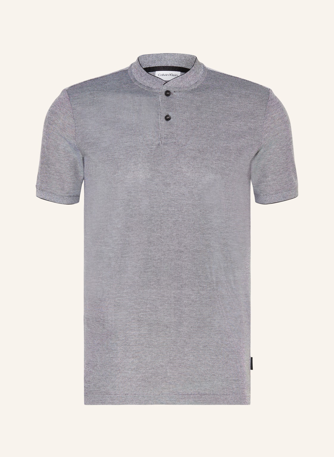 Calvin Klein Piqué-Poloshirt schwarz von Calvin Klein