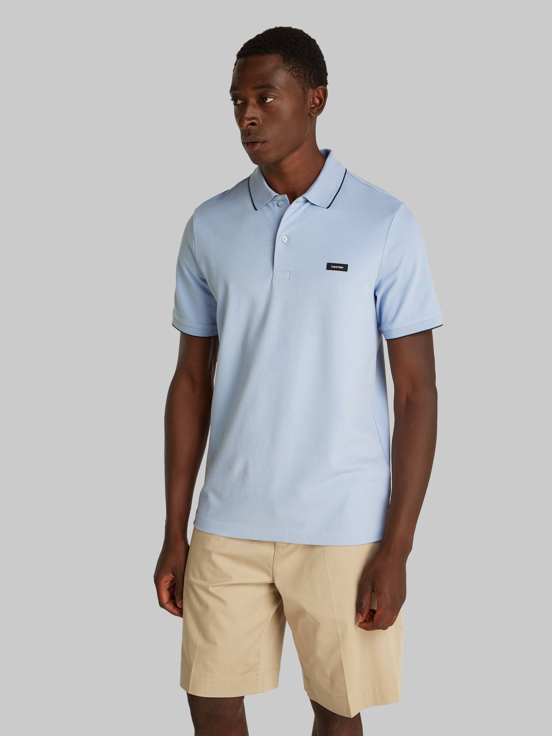 Calvin Klein Poloshirt »STRETCH PIQUE TIPPING POLO« von Calvin Klein