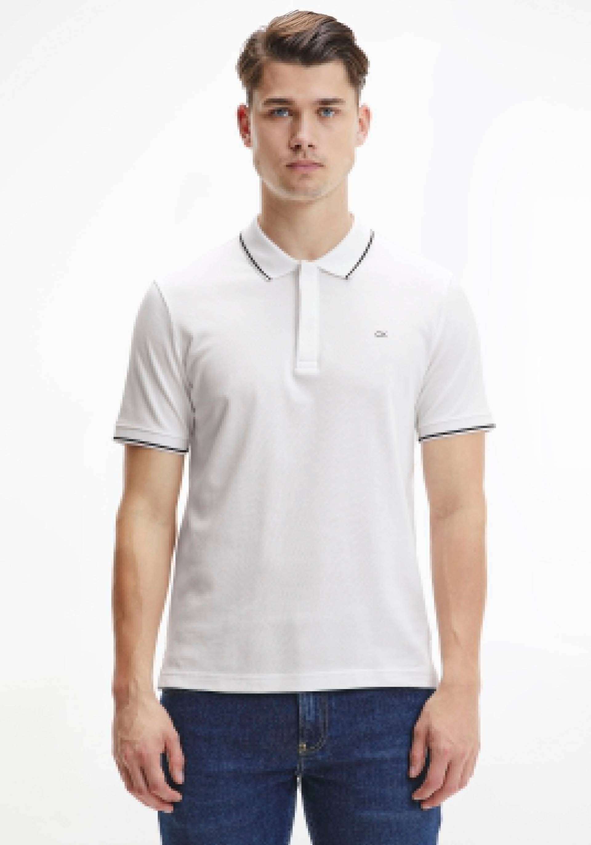 Calvin Klein Poloshirt »STRETCH PIQUE TIPPING SLIM POLO« Calvin Klein Poloshirt »STRETCH PIQUE TIPPING SLIM POLO« von Calvin Klein