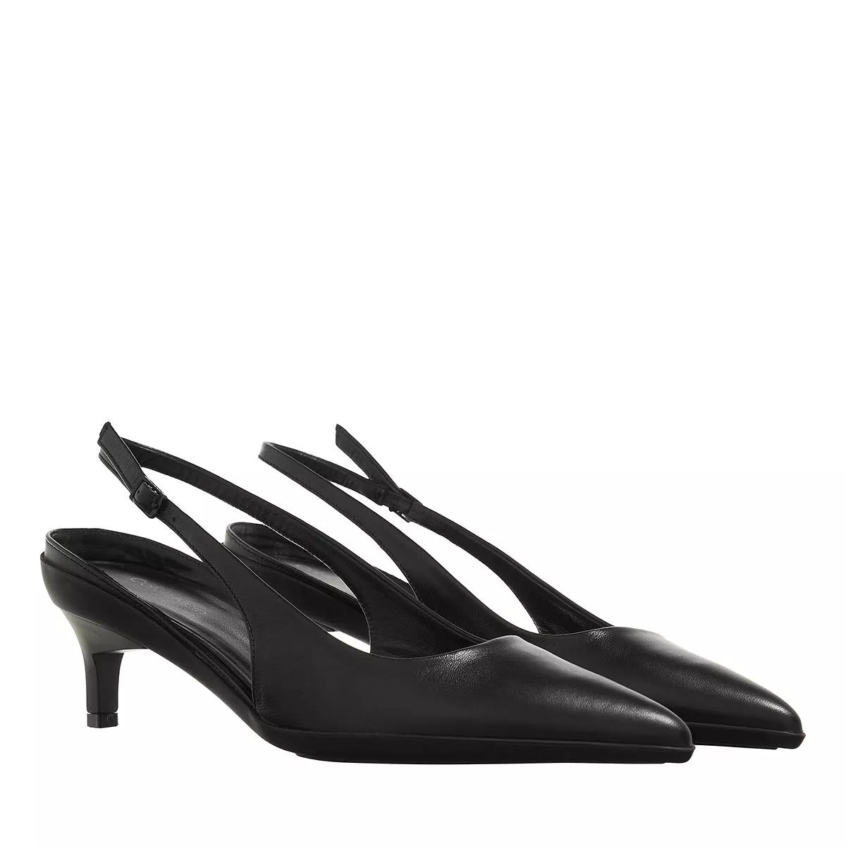 Calvin Klein Pumps & High Heels - Heel Slingback Pump 50 Lth - Gr. 38 (EU) - in Schwarz - für Damen von Calvin Klein