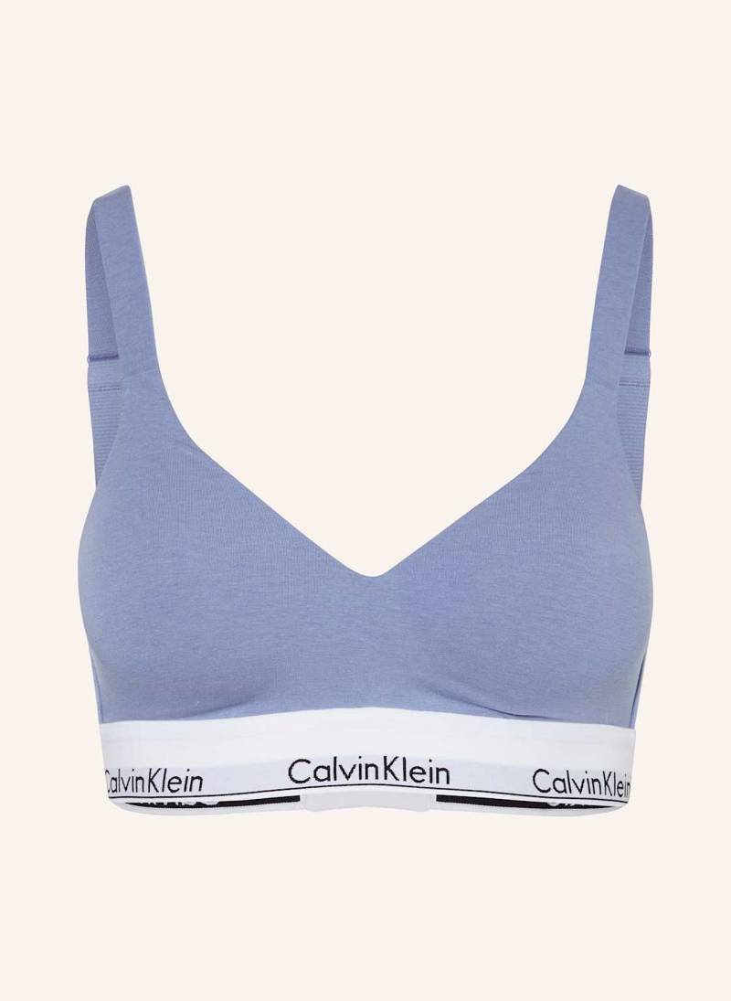 Calvin Klein Push-Up-Bh Icon Cotton Modal blau von Calvin Klein