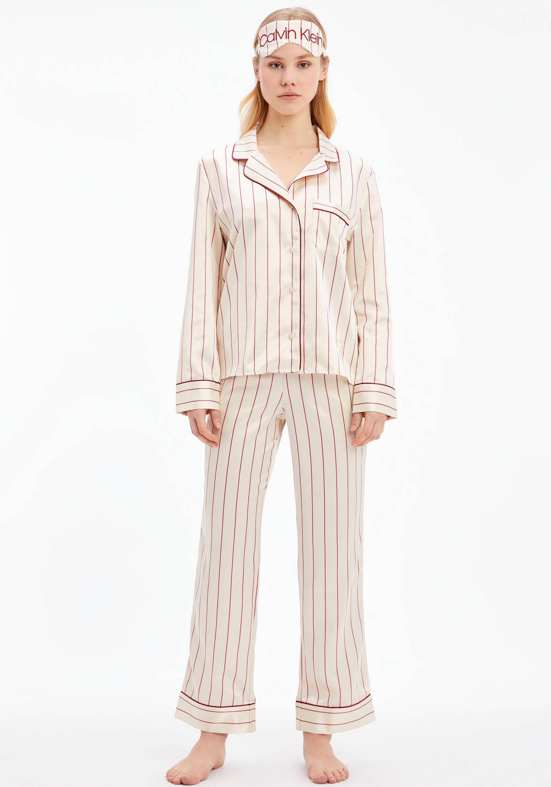 Calvin Klein Underwear Pyjama »L/S PANT SET«, (Set, 3 Stück), im Set Pyjama & Schlafmaske von Calvin Klein Underwear