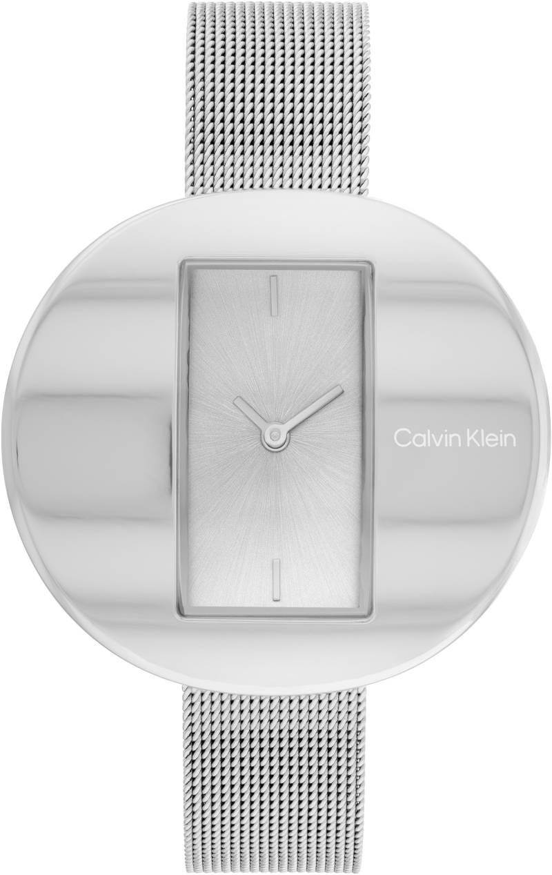 Calvin Klein Quarzuhr »Circular Mesh, 25200016«, Armbanduhr, Damenuhr, Mineralglas von Calvin Klein