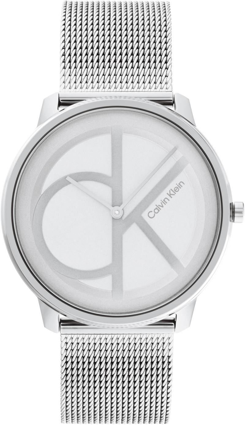 Calvin Klein Quarzuhr »Iconic Mesh 40 mm, 25200027«, Armbanduhr, Damenuhr, Herrenuhr, Edelstahlarmband, analog von Calvin Klein