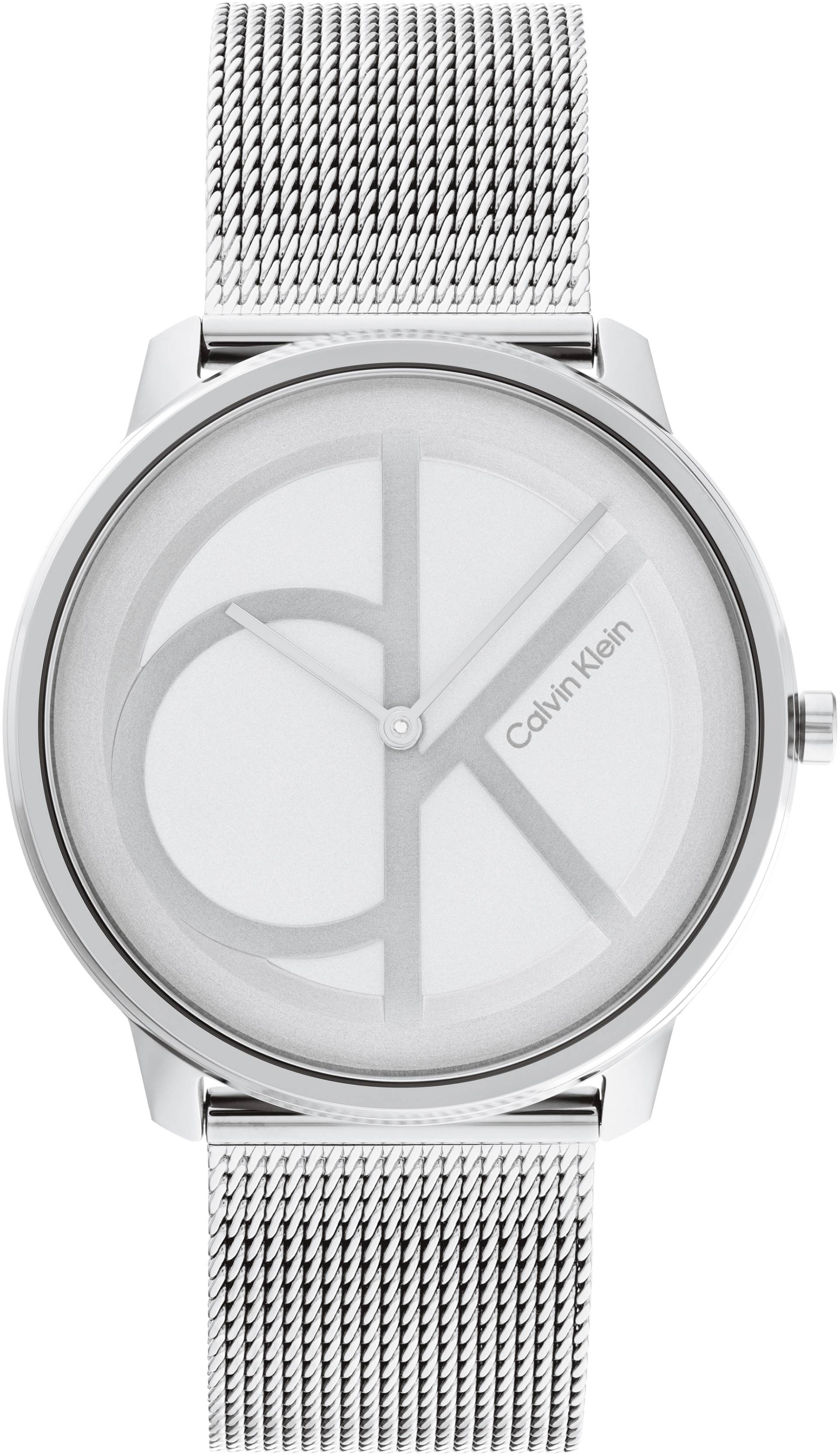 Calvin Klein Quarzuhr »CK ICONIC 40 mm«, Armbanduhr, Damenuhr, Herrenuhr, Edelstahlarmband, analog von Calvin Klein