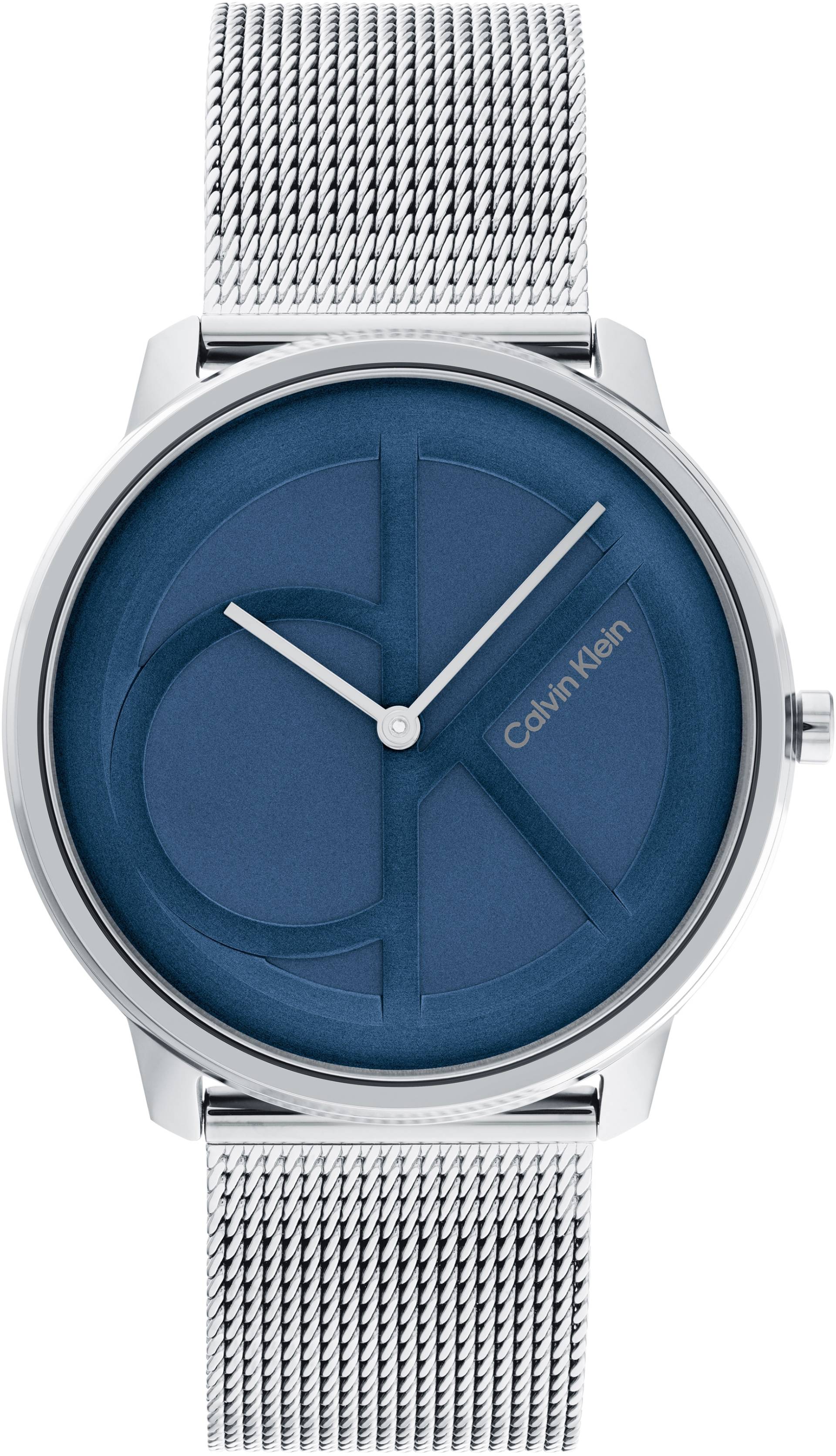 Calvin Klein Quarzuhr »Iconic Mesh 40 mm, 25200031«, Armbanduhr, Herrenuhr, Mineralglas von Calvin Klein