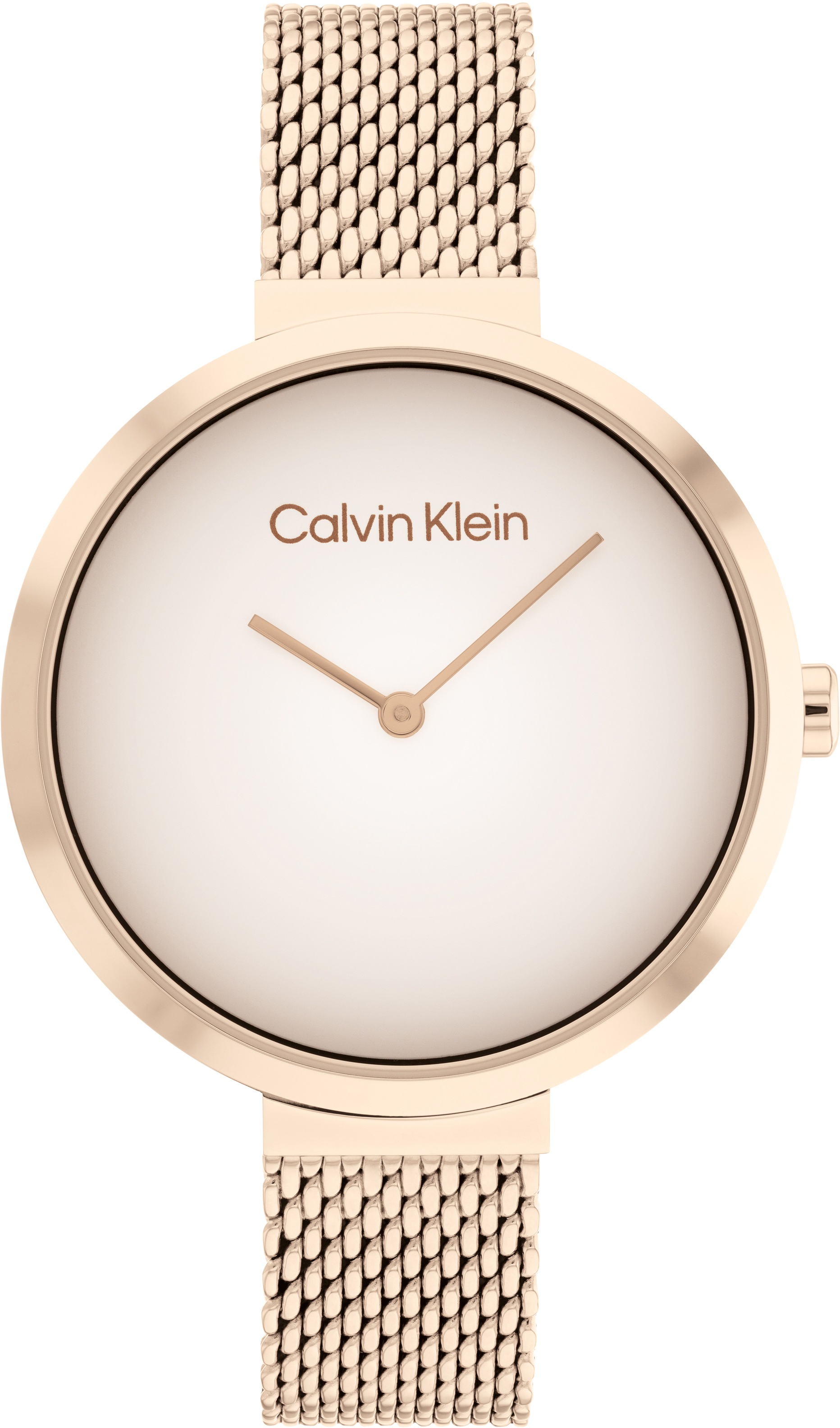 Calvin Klein Quarzuhr »Minimalistic T Bar Mesh 36 mm, 25200080«, Armbanduhr, Damenuhr, Mineralglas von Calvin Klein