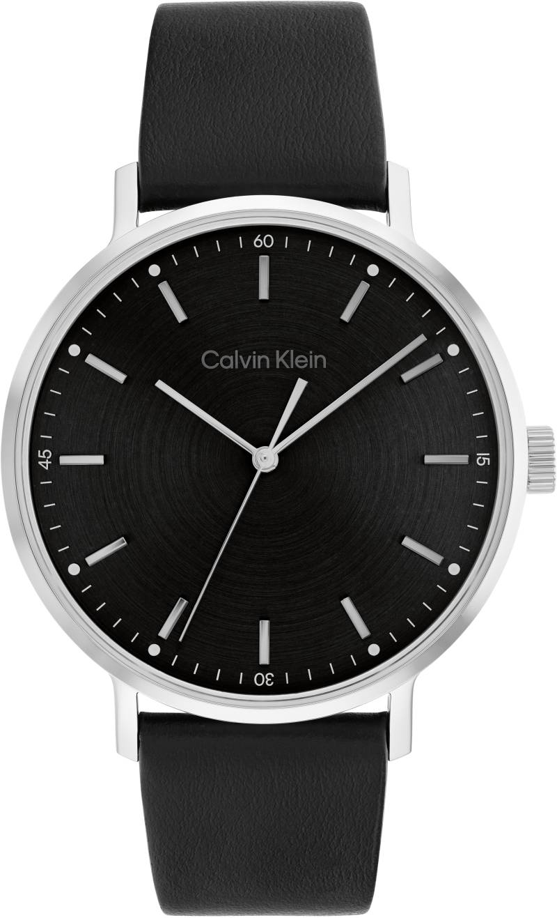 Calvin Klein Quarzuhr »Modern, 25200050«, Armbanduhr, Herrenuhr, Mineralglas, Lederarmband, analog von Calvin Klein