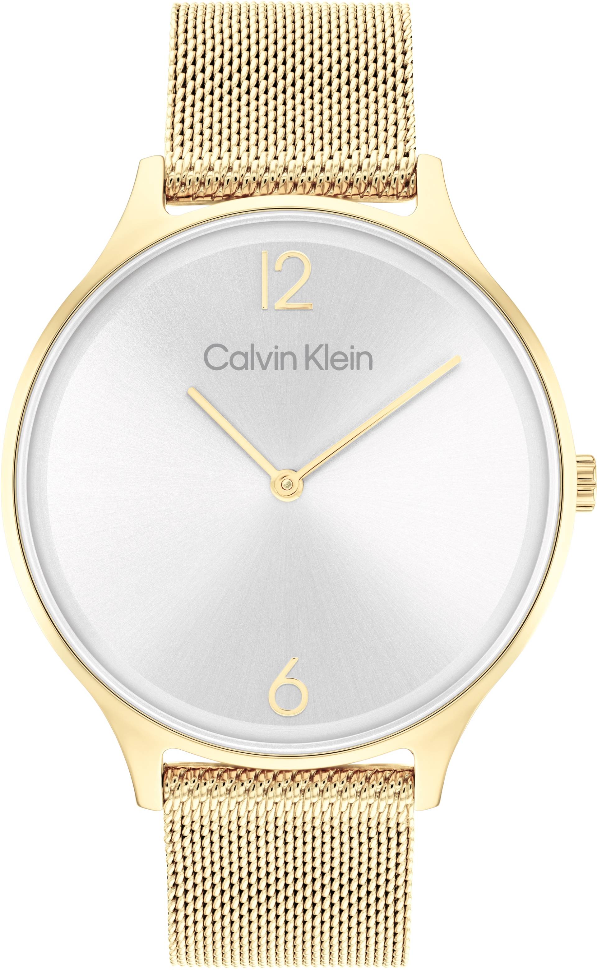 Calvin Klein Quarzuhr »Timeless 2H, 25200003«, Armbanduhr, Damenuhr, Mineralglas, IP-Beschichtung von Calvin Klein