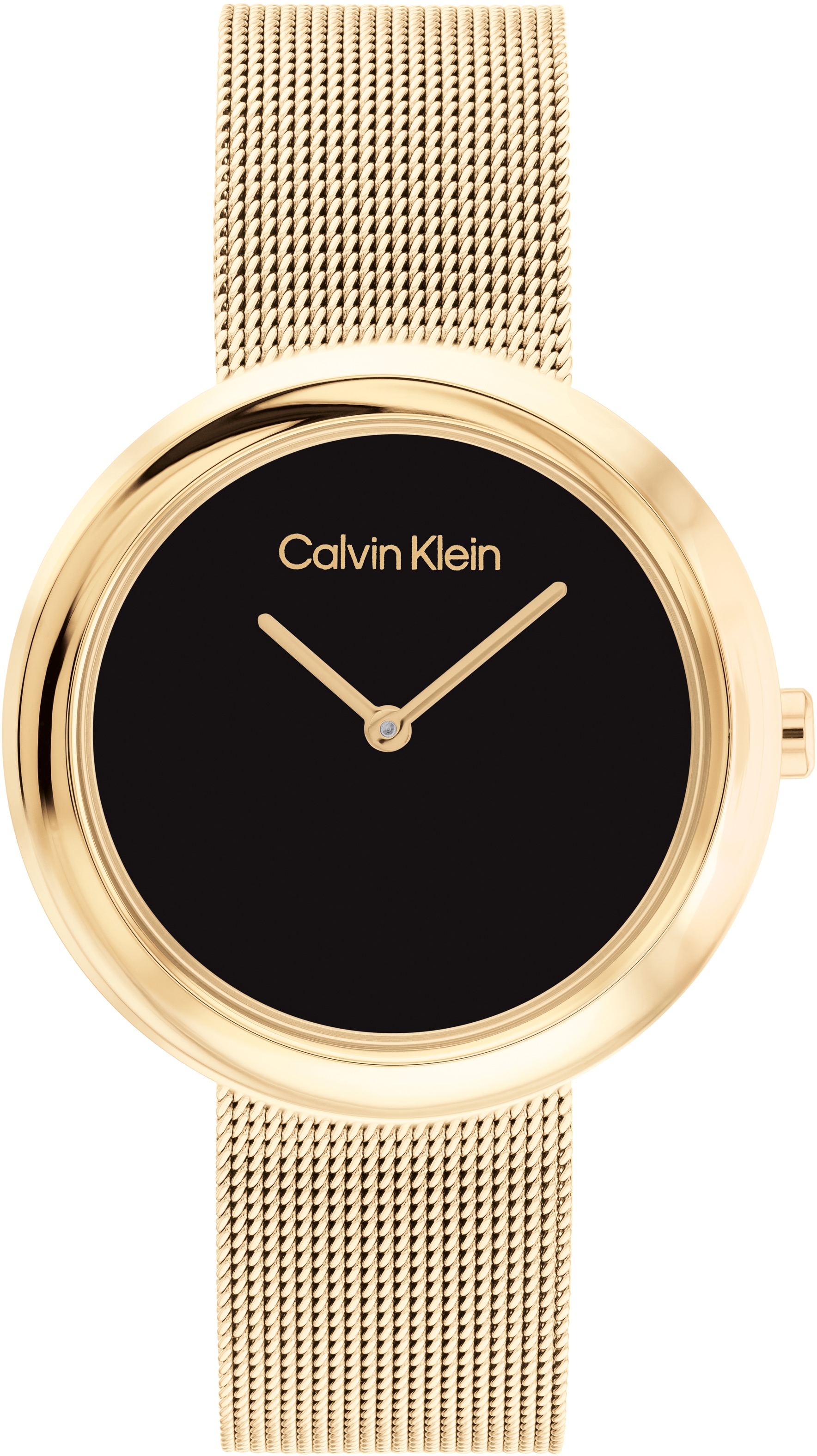 Calvin Klein Quarzuhr »Twisted Bezel, 25200012«, Armbanduhr, Damenuhr, Mineralglas, IP-Beschichtung von Calvin Klein