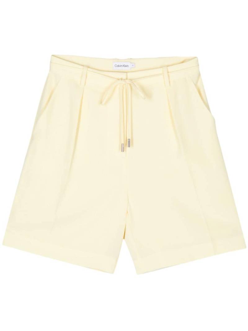 Calvin Klein Relaxed twill shorts - Yellow von Calvin Klein