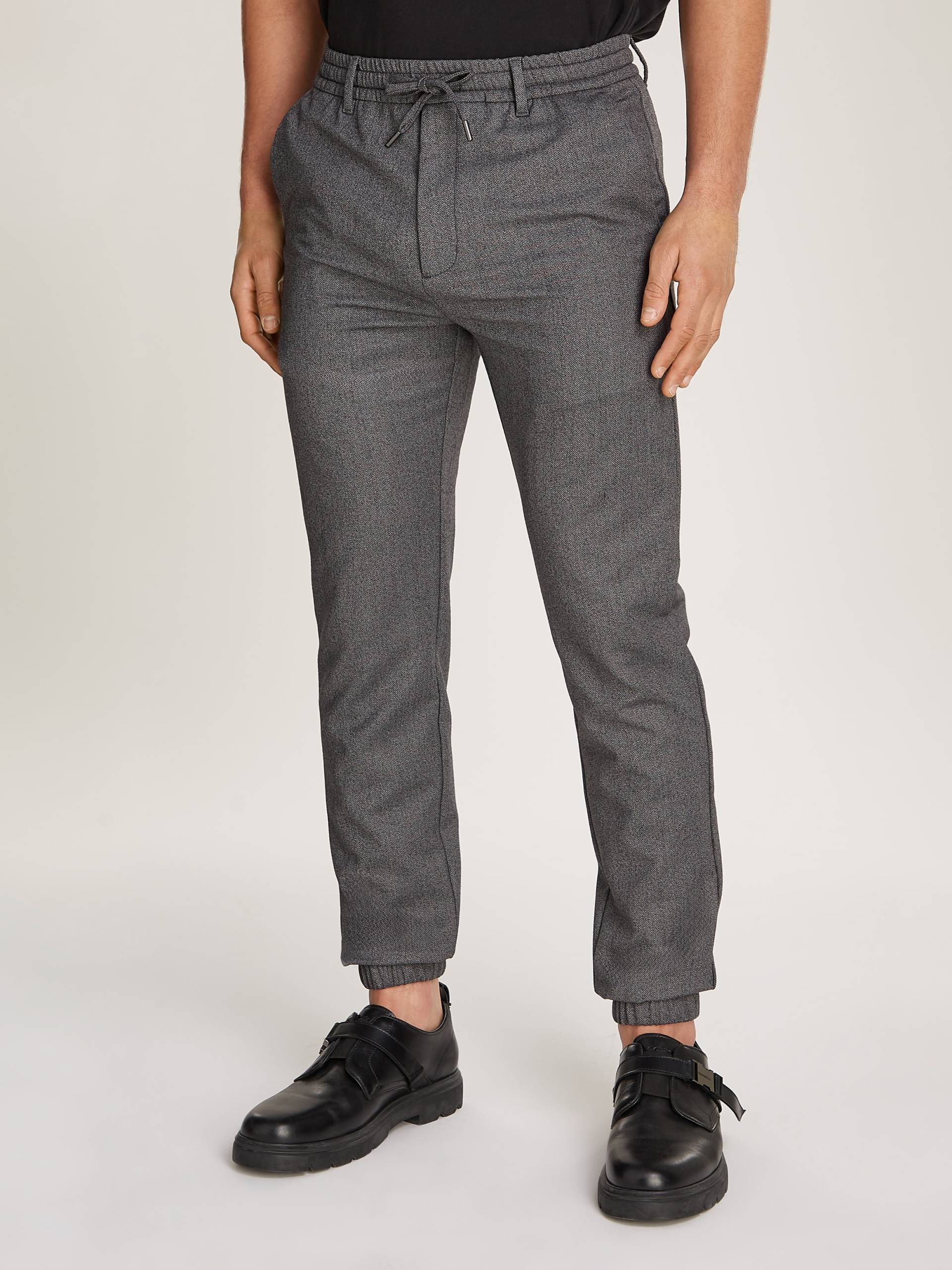 Calvin Klein Relaxhose »WOOL-BLEND-STRETCH S&P JOGGER«, mit Kordelzug von Calvin Klein