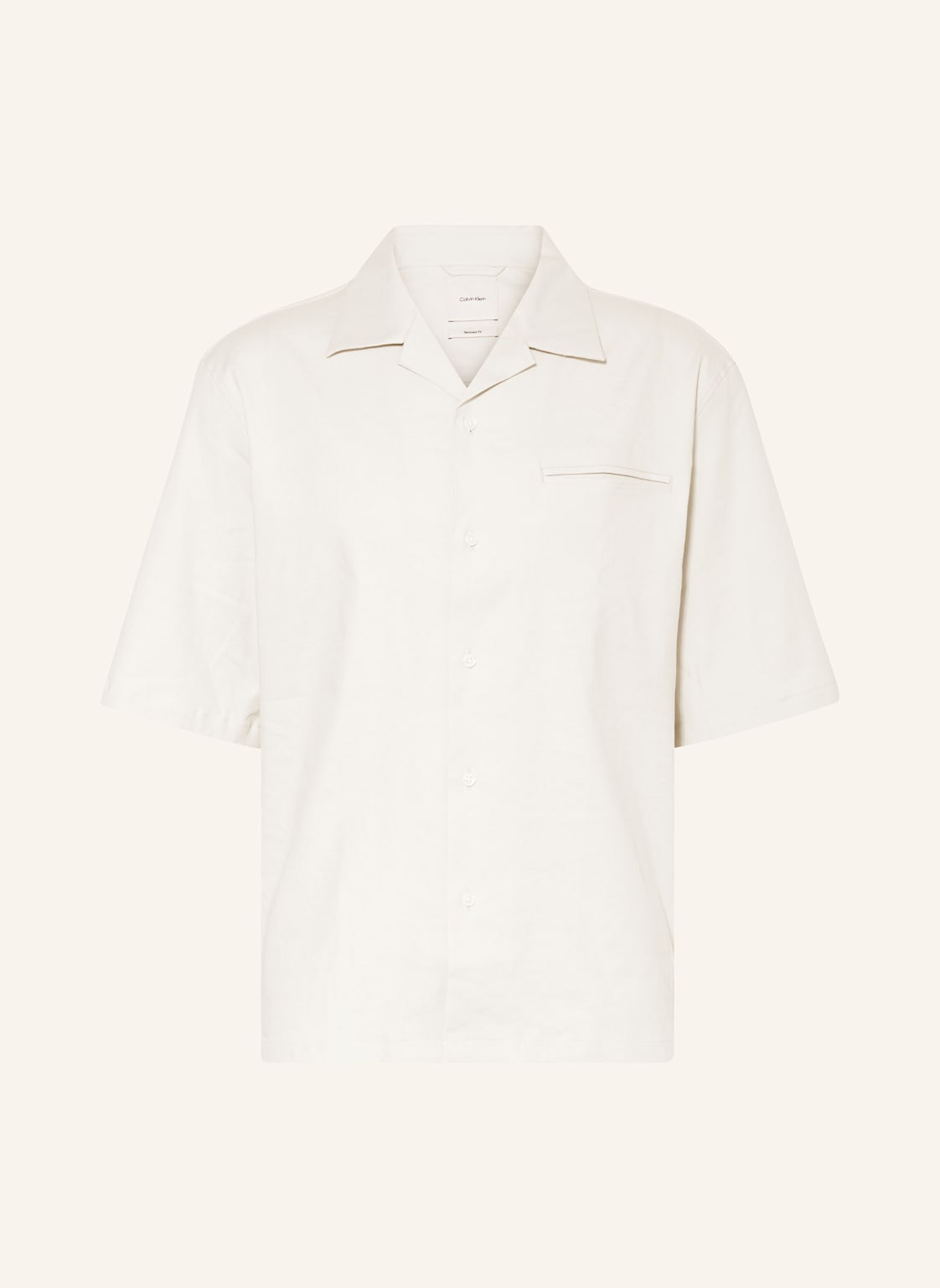 Calvin Klein Resorthemd Relaxed Fit Mit Leinen grau Calvin Klein Resorthemd Relaxed Fit Mit Leinen grau von Calvin Klein