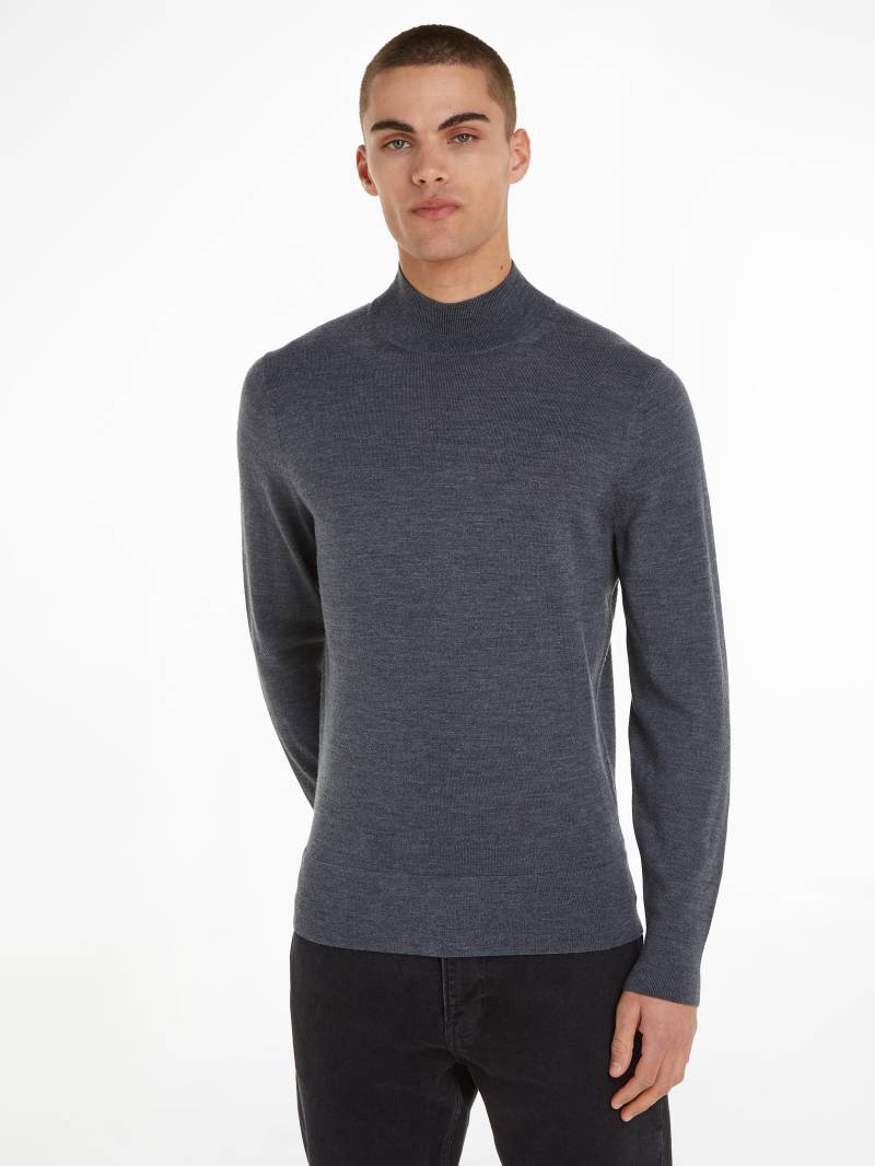 Calvin Klein Rollkragenpullover »MERINO MOCK NECK SWEATER«, mit Markenlabel von Calvin Klein